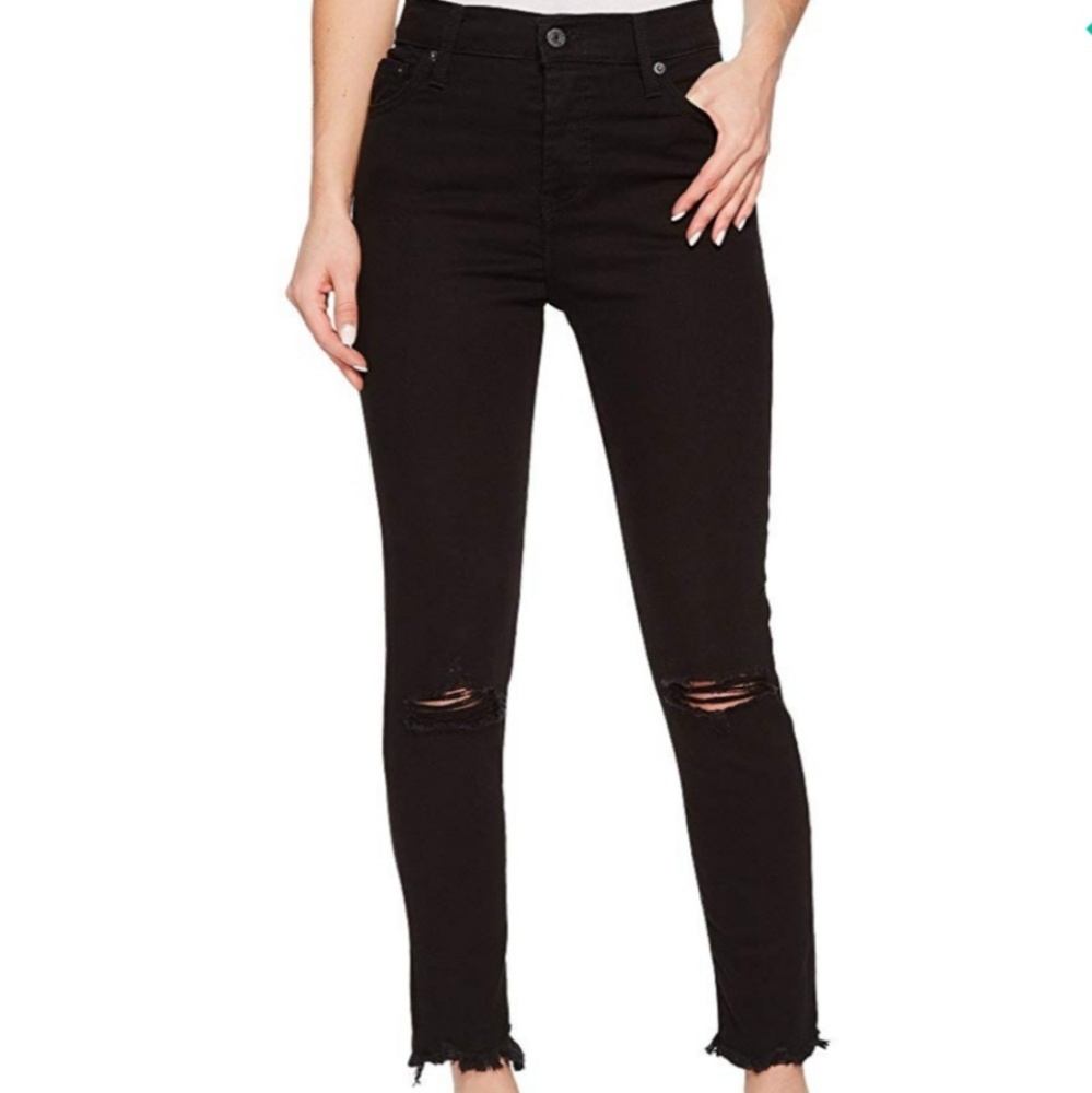 Levi's Wedgie skinny Highrise frayed distressed